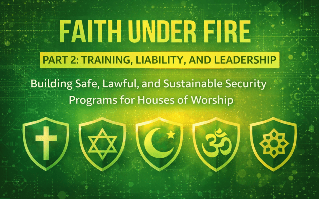 Faith Under Fire, Part 2: Training, Liability, and Leadership