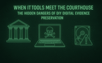 When IT Tools Meet the Courthouse: The Hidden Dangers of DIY Digital Evidence Preservation (Part 3 of 5)