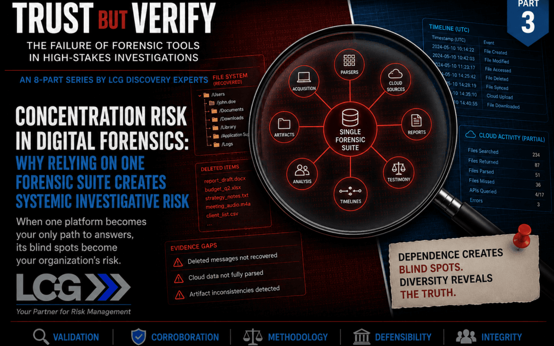 Trust but Verify, Part 3: Concentration Risk in Digital Forensics