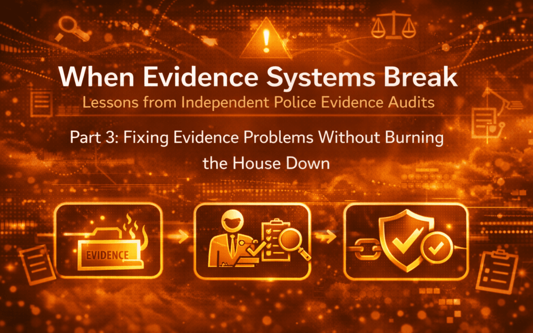 When Evidence Systems Break: Lessons from Independent Police Evidence Audits – Part 3