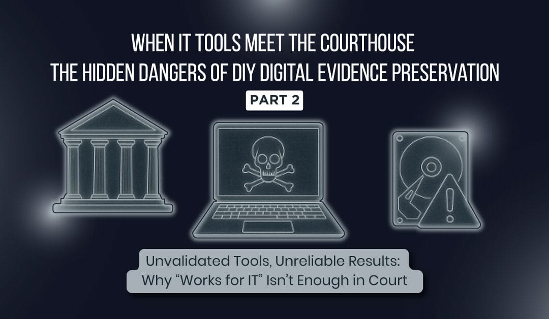 When IT Tools Meet the Courthouse: The Hidden Dangers of DIY Digital Evidence Preservation (Part 2 of 5)