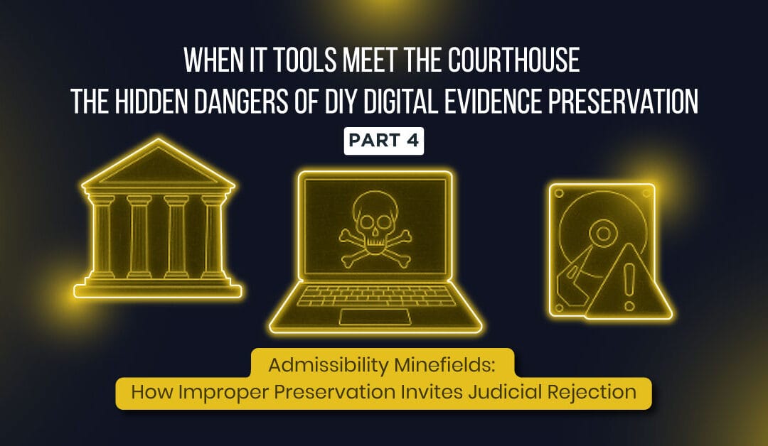 When IT Tools Meet the Courthouse: The Hidden Dangers of DIY Digital Evidence Preservation (Part 4 of 5)