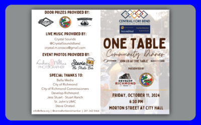 Our Team 31 Lcg And Family At The 2024 Central Fort Bend Chamber Of Commerce One Table Community Event